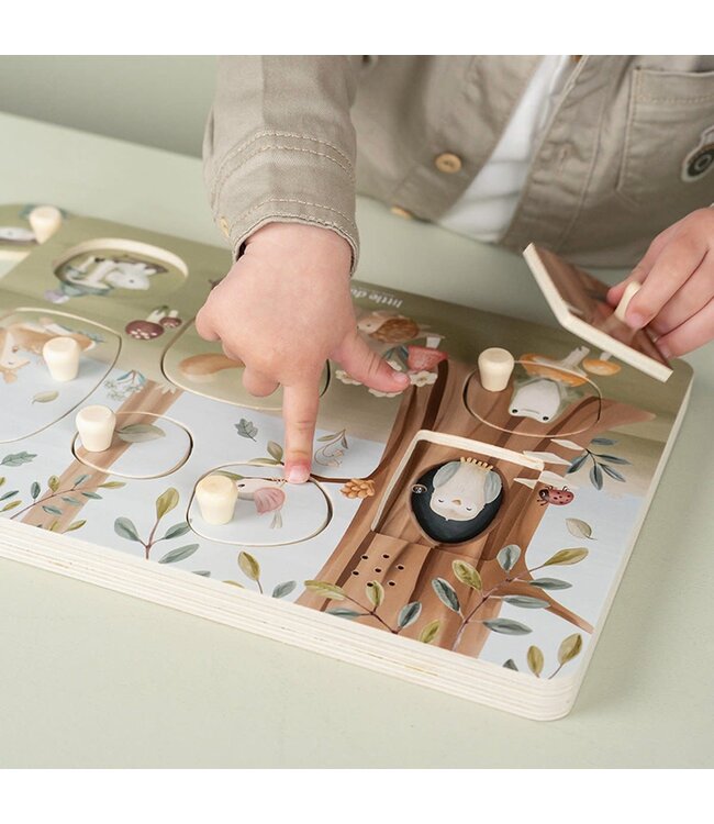 Little Dutch - Geluidenpuzzel hout - Forest Friends FSC