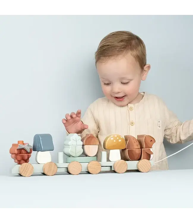 Little Dutch -  Blokkentrein eekhoorn - Forest Friends