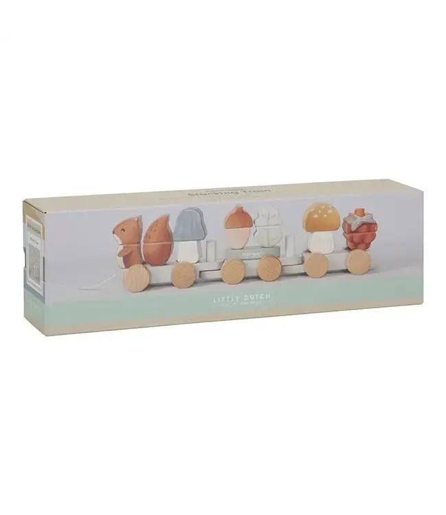 Little Dutch -  Blokkentrein eekhoorn - Forest Friends