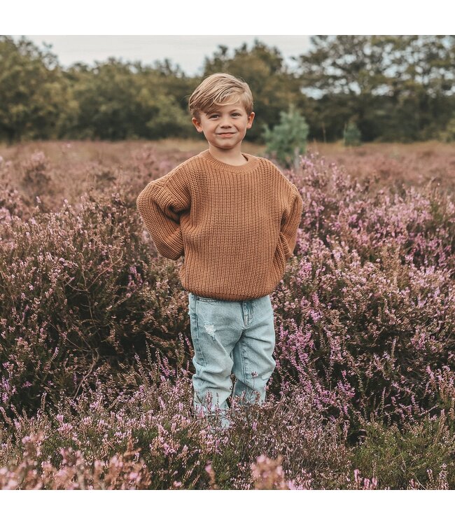 Your Wishes - Oversized Sweater - Indian tan