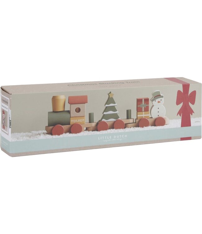 Little Dutch Toys - Blokkentrein kerst FSC