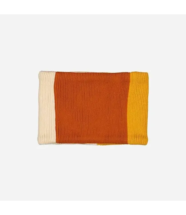 Chamaye - Snood tricolore caramel/mustard