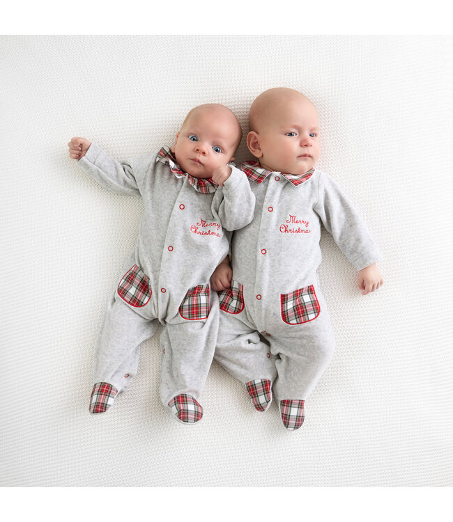 Living Nature - Pyjama kerst meisje grijs