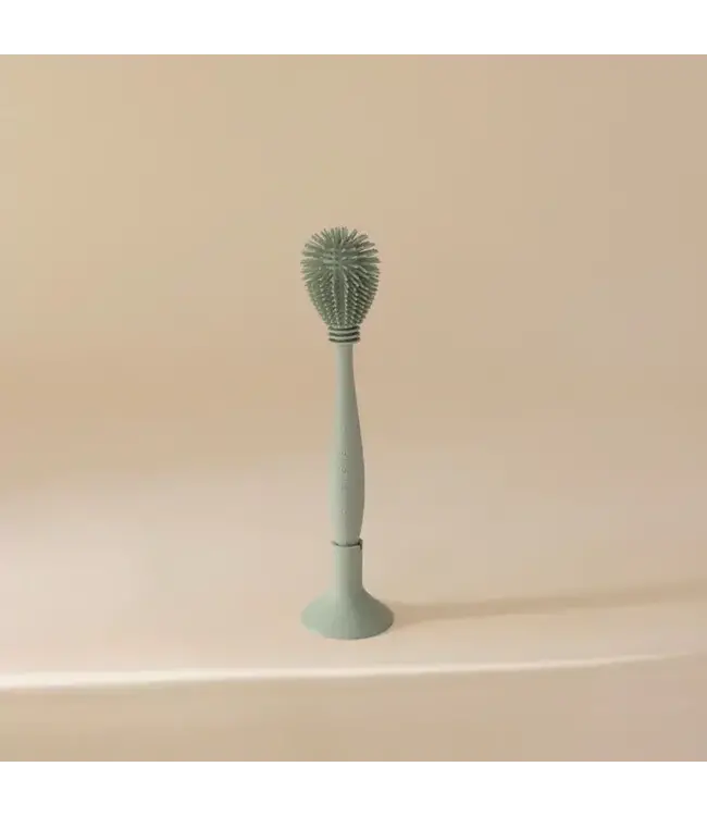 Mushie - SILICONE BABY BOTTLE BRUSH Cambridge blue