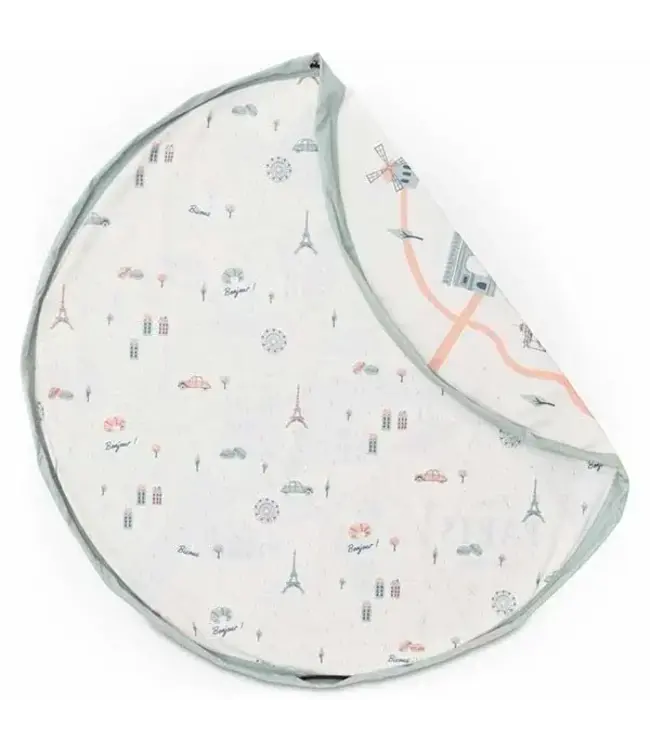 Play & Go - Noomad Paris map Speeltapijt/Opbergzak  - 140 cm