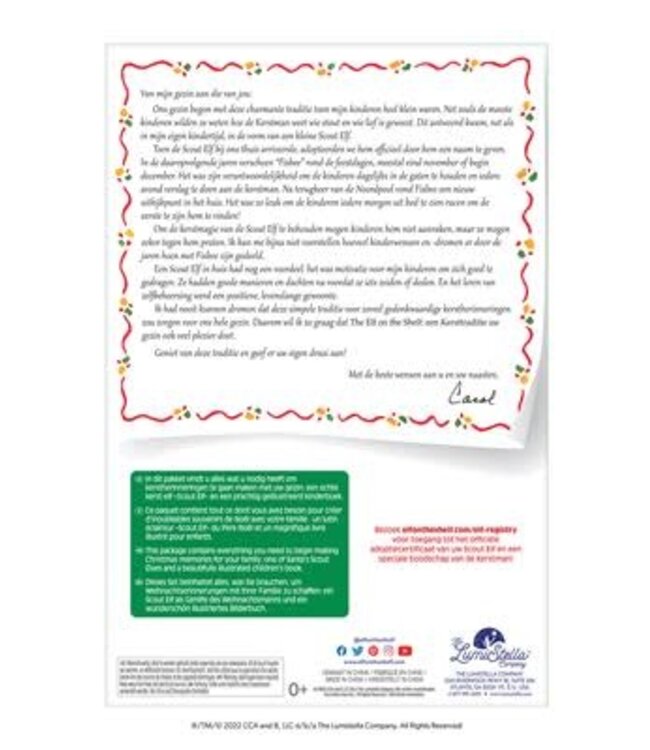 The Elf on the Shelf - Cadeau set JONGEN Nederlandstalig