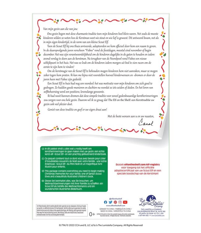 The Elf on the Shelf - Cadeau set MEISJE Nederlandstalig