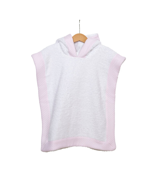 Living Nature - Poncho Wit/Rose