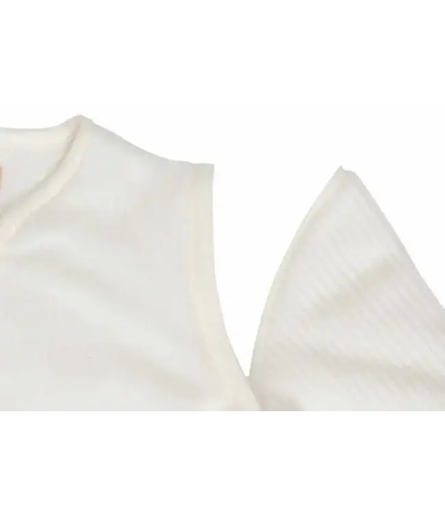 Jollein - Slaapzak met afritsbare mouwen Rond Rib Ivory