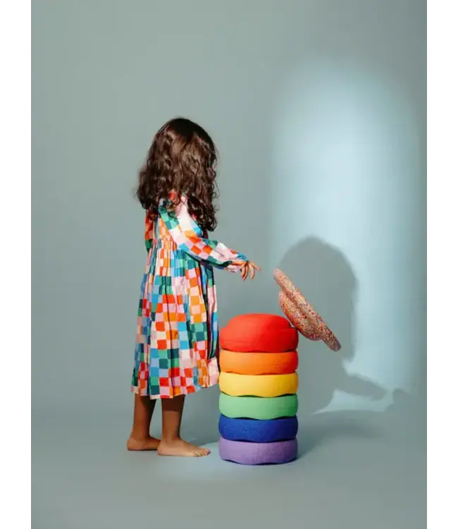 Stapelsteinen - Super Confetti Rainbow set Classic 6 + 1 board