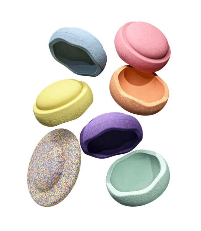 Stapelstein - Super Confetti Rainbow set Pastel