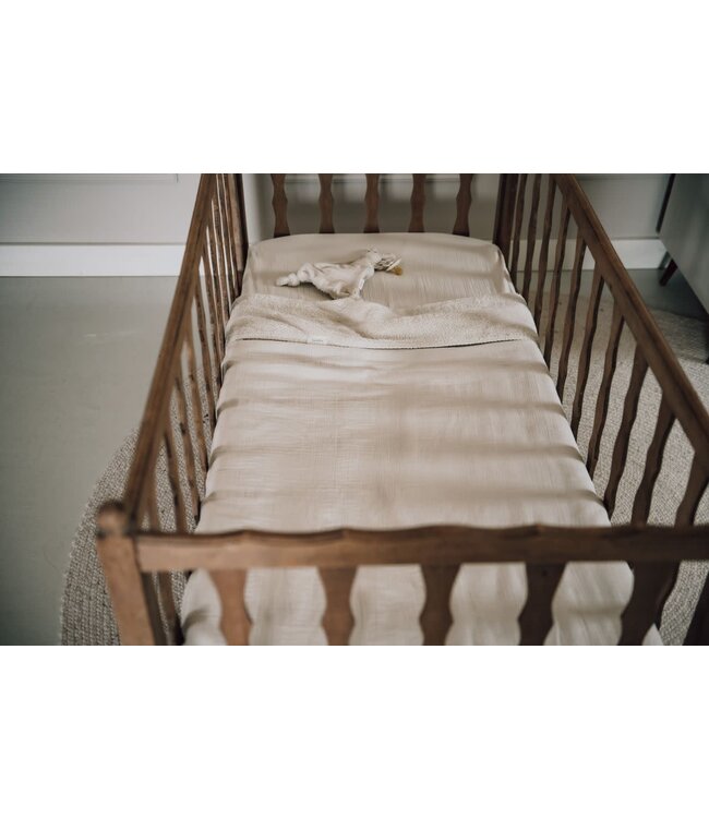 Koeka - Ledikantdeken Teddy Faro Warm white