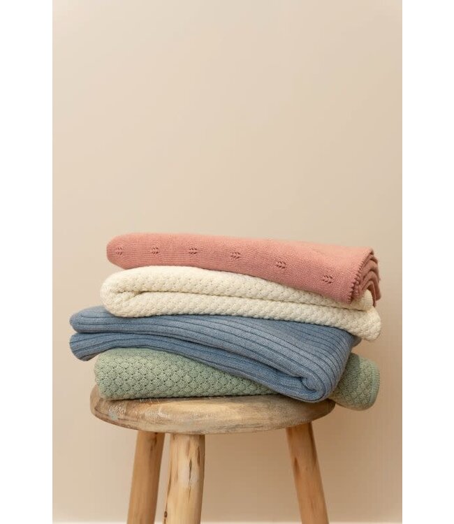 Little Dutch - Ledikantdeken Gebreid Pure Soft white