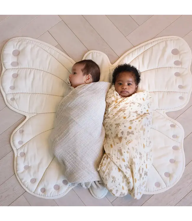 Cam Cam Copenhagen - Swaddle Classic stripes camel (120X120)