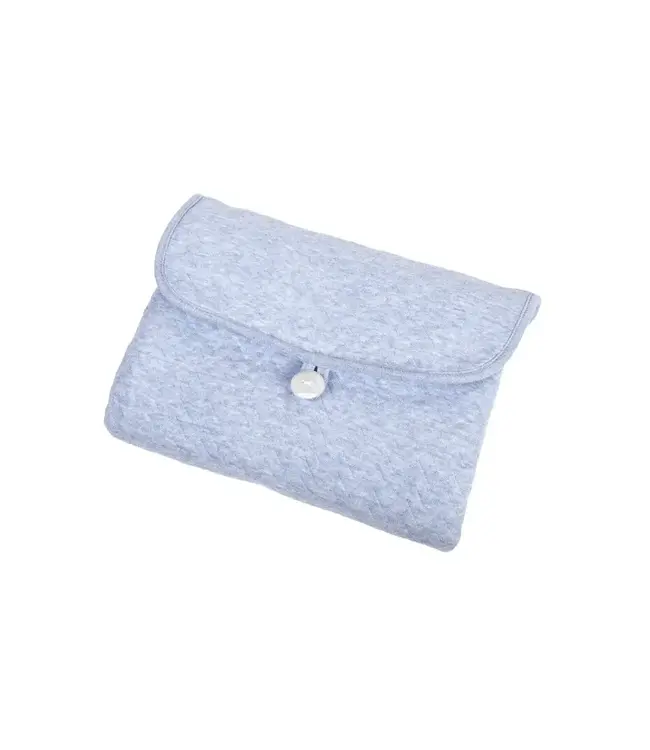 Poetree kids - Verschoonmatje voor onderweg  Chevron denim blue