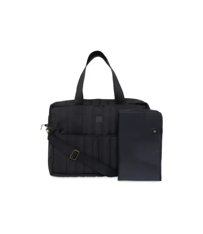 Jollein - Diaper bag puffed moos zwart