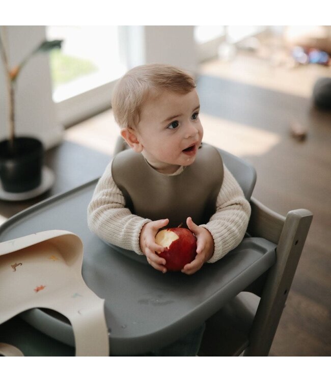 Mushie - Siliconen slab - Dove Grey