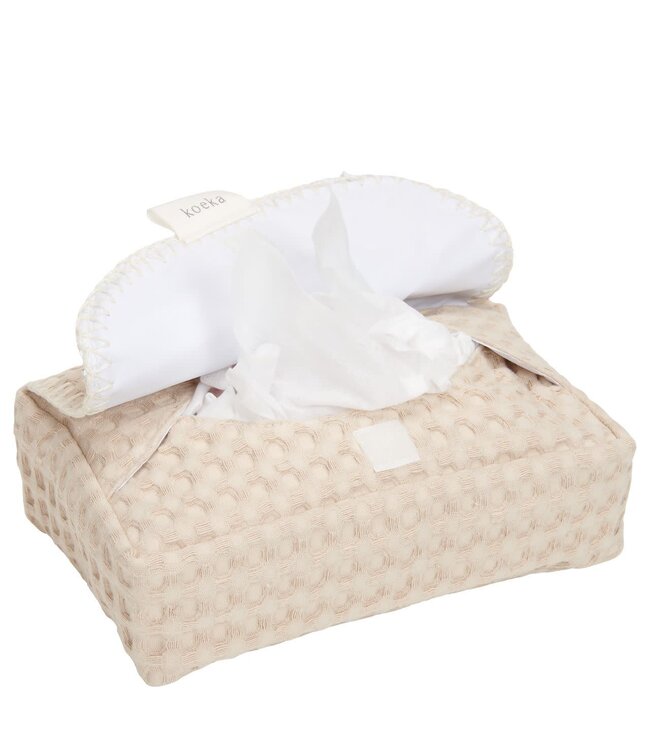 Koeka - Hoes Voor Babydoekjes Wafel Antwerp sand