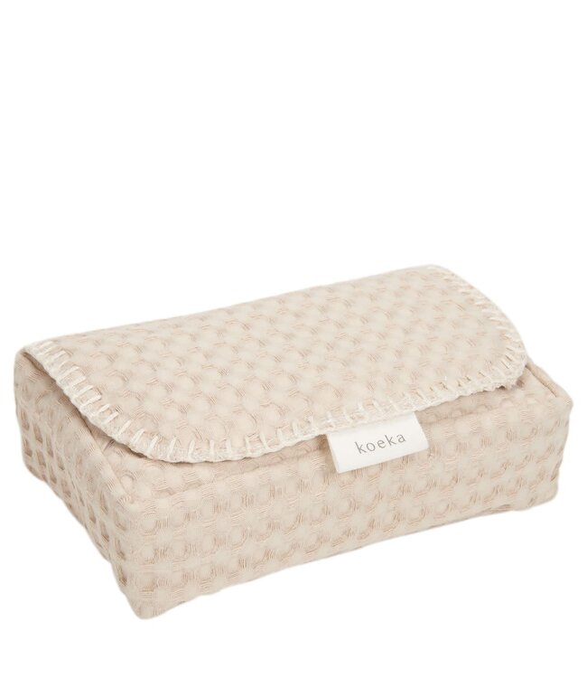Koeka - Hoes Voor Babydoekjes Wafel Antwerp sand