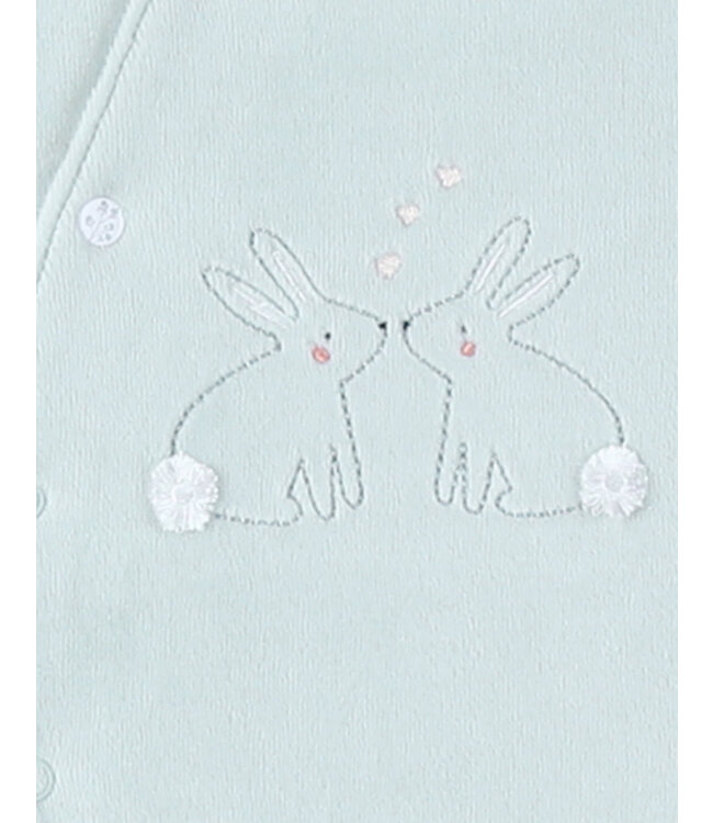 Noukies - Set van 2 Pyjama's Fluweel Pretty flowers