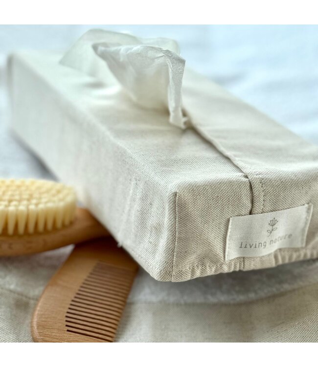 Living Nature - Hoes tissue box linnen collectie