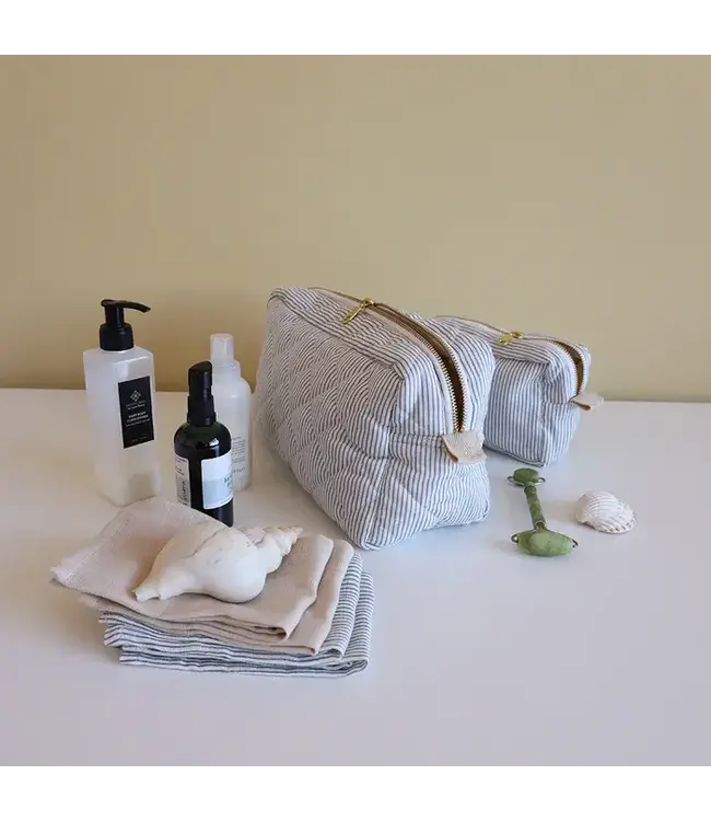 Cam Cam Copenhagen - Muslin cloth 2-pack  classic stripes Blue (70x70)