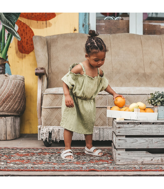 Your Wishes - Off shoulder dress broderie