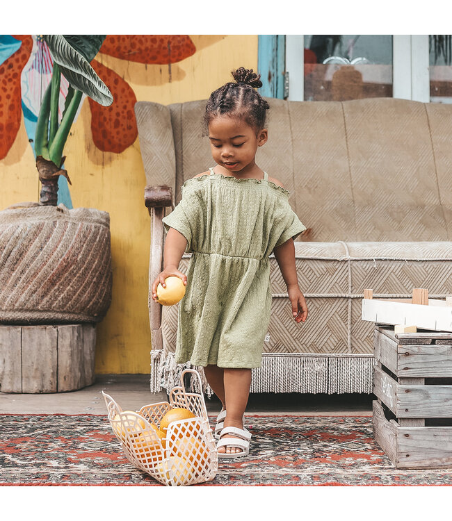 Your Wishes - Off shoulder dress broderie