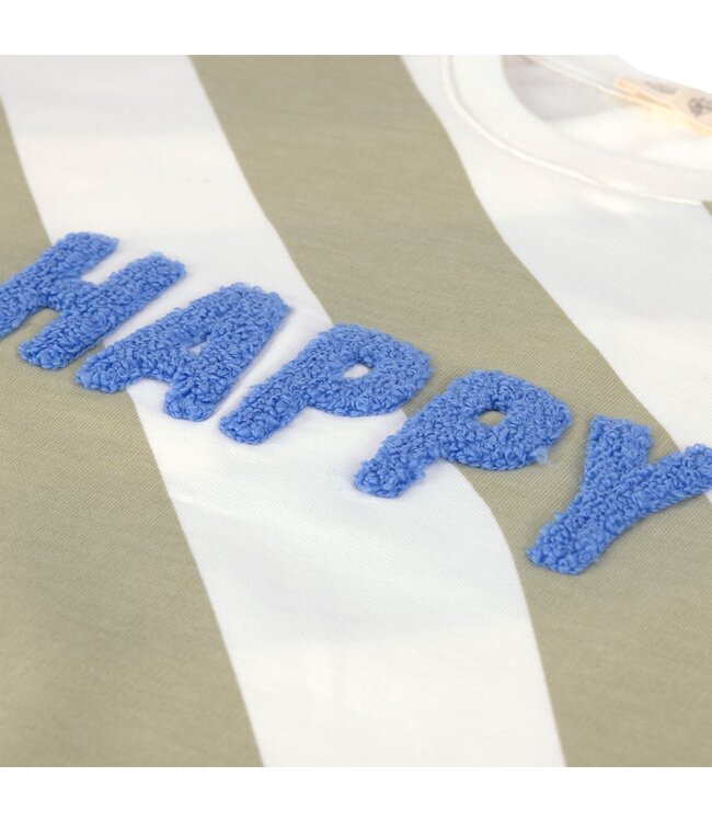 Lassig - Kids sweaterHAPPY milky/light khaki