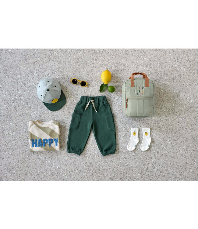 Lassig - Kids sweaterHAPPY milky/light khaki