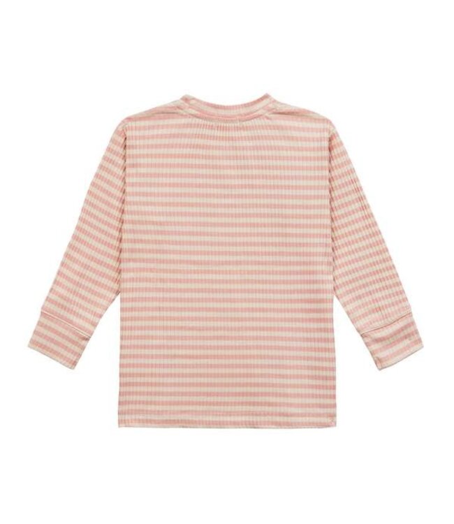 Lassig - long sleeve shirt ribbed cherry peach