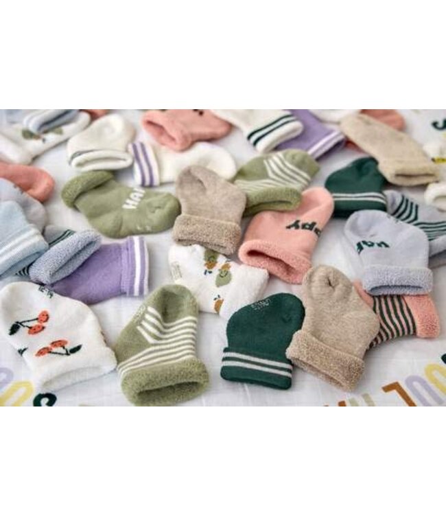 Lassig - Terry socks cherry peach 3pcs