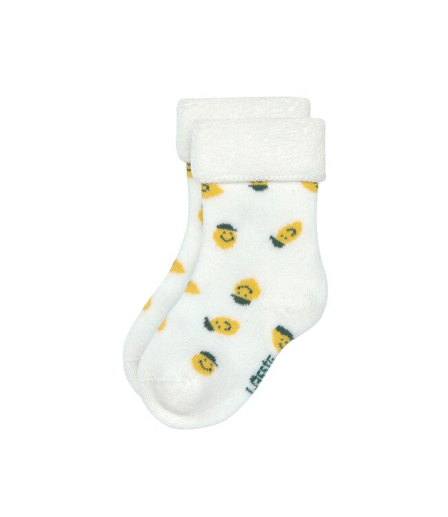 Lassig - Terry socks Lemon light blue
