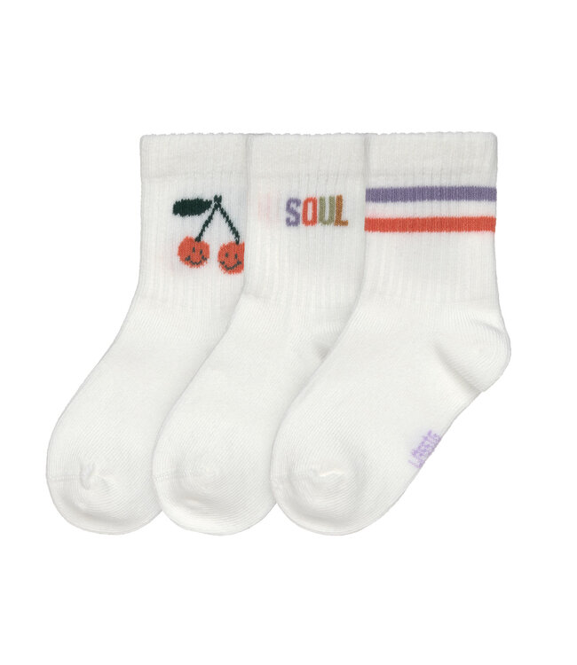 Lassig - Tennis socks cherry 3pcs 19-22