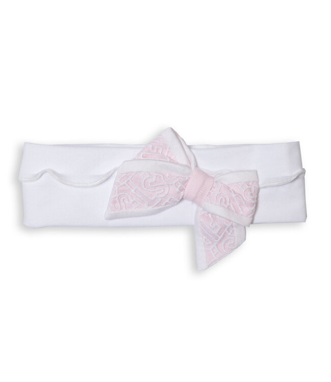 My First collection - Hairband bow white - pink