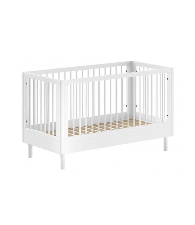 Vipack - Jaxx FORREST babybed beech wit 70 X 140 CM + ombouw toddler