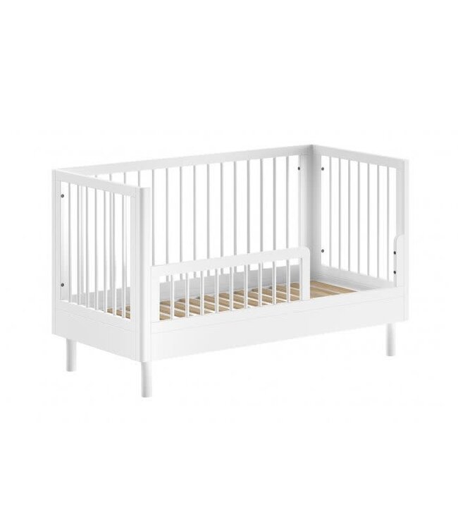 Vipack - Jaxx FORREST babybed beech wit 70 X 140 CM + ombouw toddler