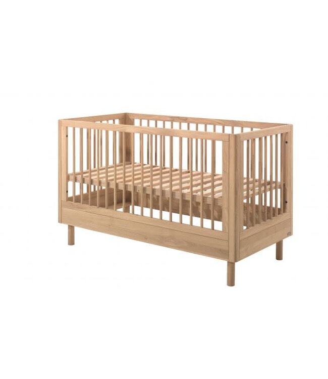 Vipack - Jaxx FORREST babybed OAK 70 X 140 CM + ombouw toddler