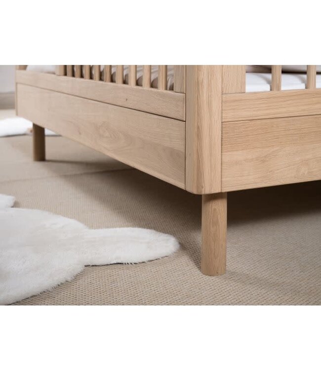 Vipack - Jaxx FORREST babybed OAK 70 X 140 CM + ombouw toddler