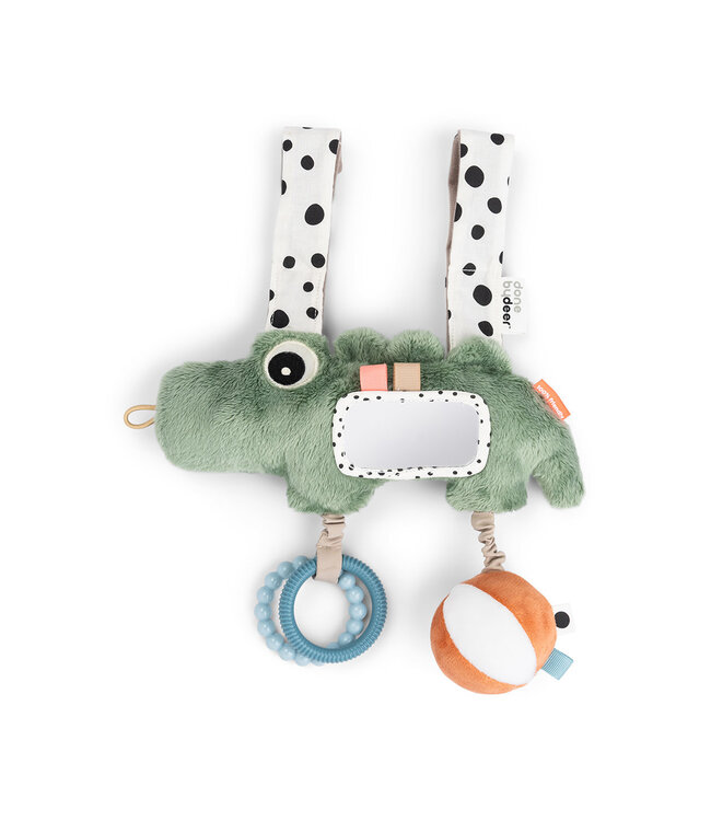 Done by Deer - Hanging activity toy Croco Green (per 3 pcs)