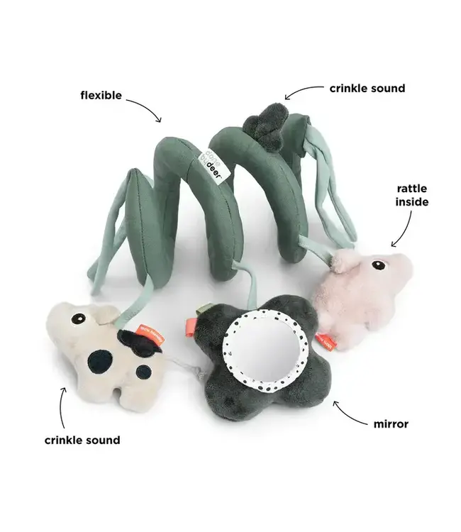 Done by Deer - Activity spiral Tiny farm Green (per 3 pcs)