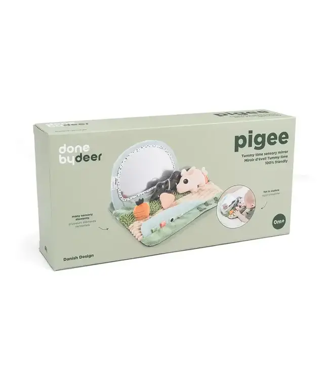 Done by Deer - Tummy time sensory mirror Tiny farm colour mix