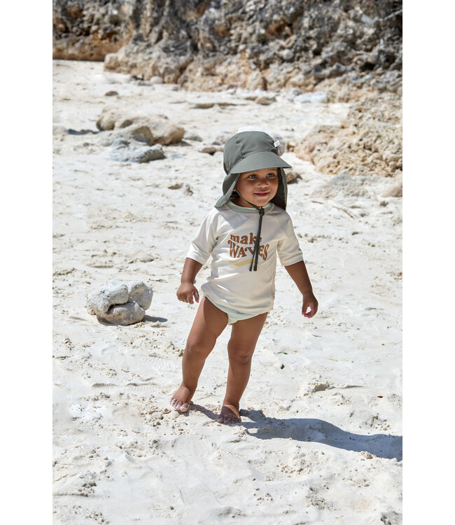 Lassig - LSF Short sleeve Rashguard Make Waves Sea Salt