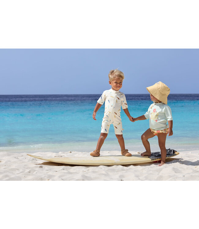 Lassig - LSF Short sleeve Sunsuit Surfboards Sea salt