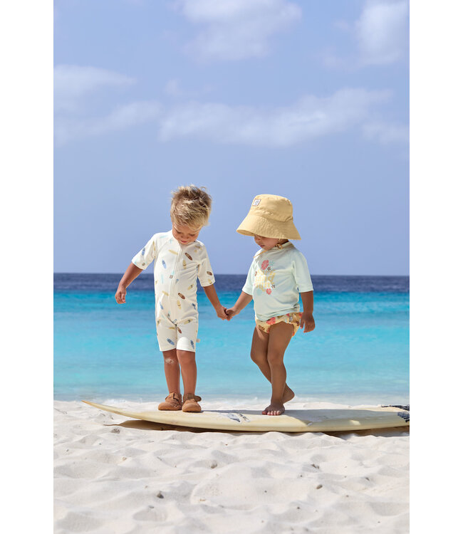 Lassig - LSF Short sleeve Sunsuit Surfboards Sea salt