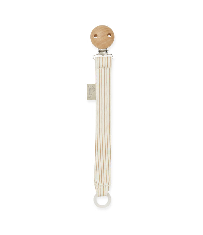 Cam Cam Cam Cam Copenhagen - Pacifier holder Classic stripes Camel
