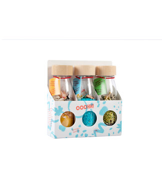 Petit Boum Petit Boum – Set van 3 Sensorische flessen – Nature