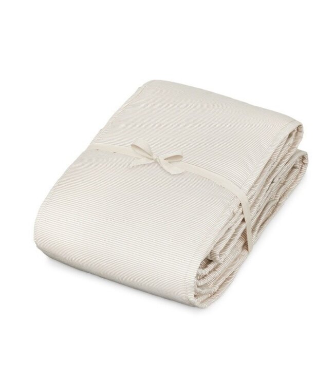 Cam Cam Copenhagen - Cot bumper Classic stripes Camel