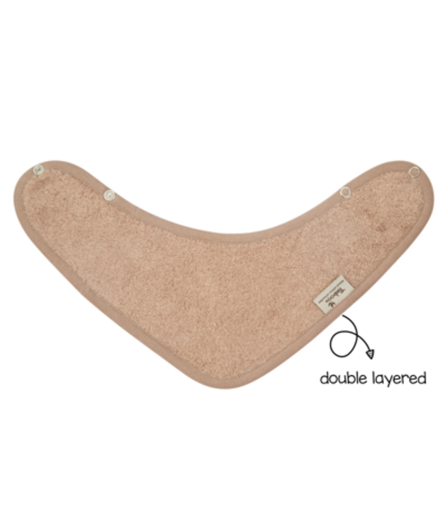 Timboo - BANDANA BIB DOUBLED 36x20cm - SAVANNAH SAND