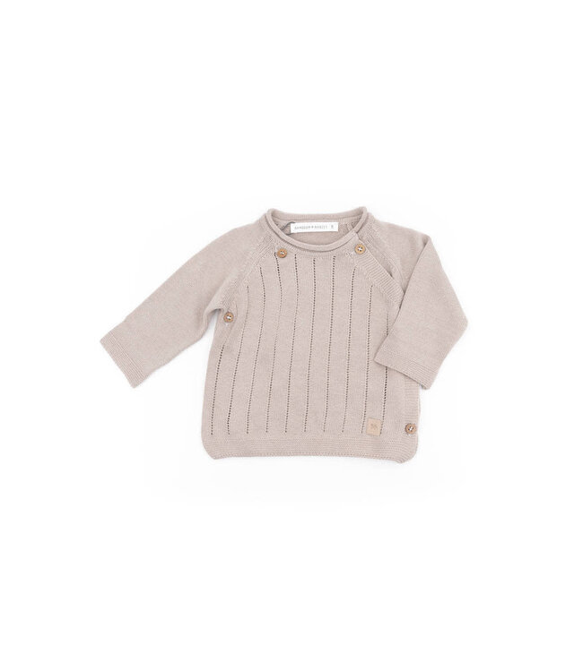Bamboom Bamboom - Dashed crossed long sleeves shirt Camel 33